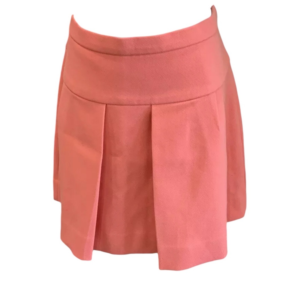 Peach/Coral pleated J. Crew skirt